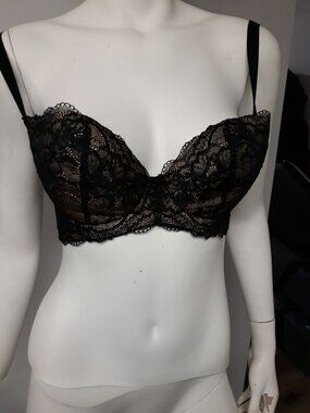 Bradelis Jasmine Bra Black Size 30 F NEW WITH TAGS!